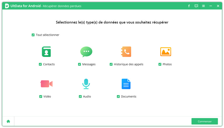 select the file types 