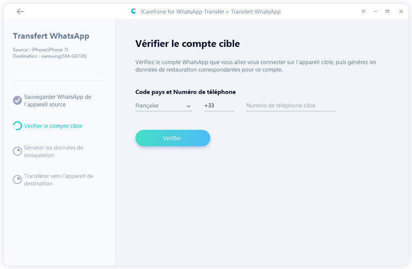 iphone whatsapp sauvegarde google drive - iCareFone Transfer